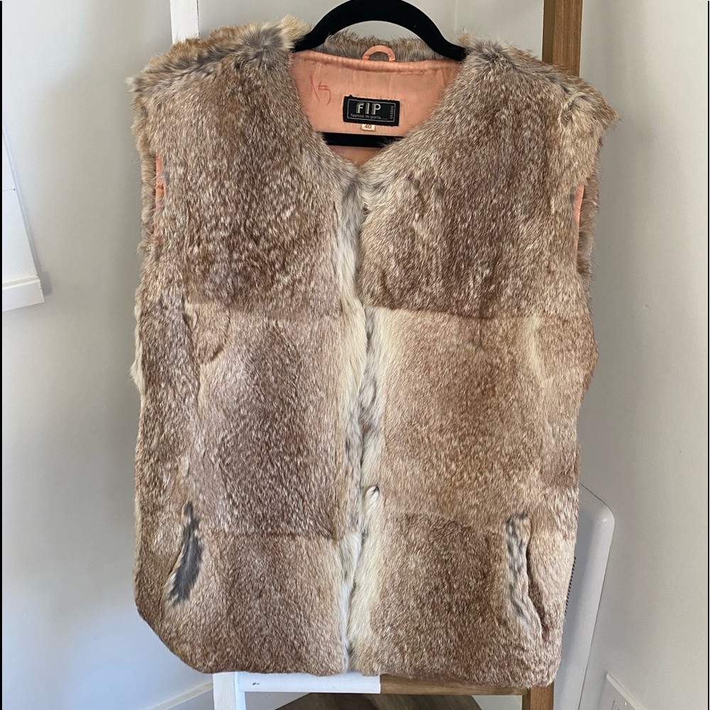 1970s Vintage Rabbit fur vest.